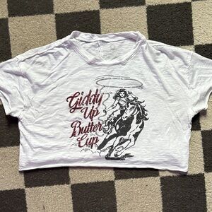 Cowgirl super cropped top